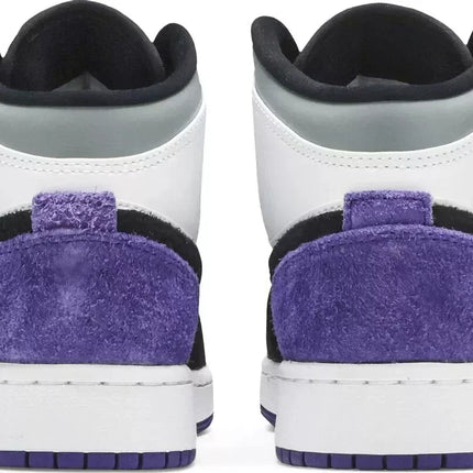 Men's Air Jordan 1 Mid Varsity Purple Shoes