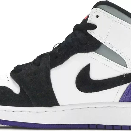 Men's Air Jordan 1 Mid Varsity Purple Shoes