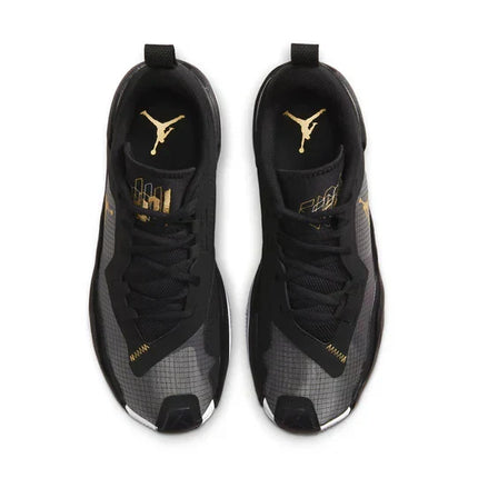 Men's Air Jordan One Take 4 Black Metallic Gold Shoes