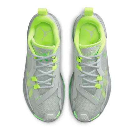 Men's Air Jordan One Take 4 Grey Green Strike Shoes