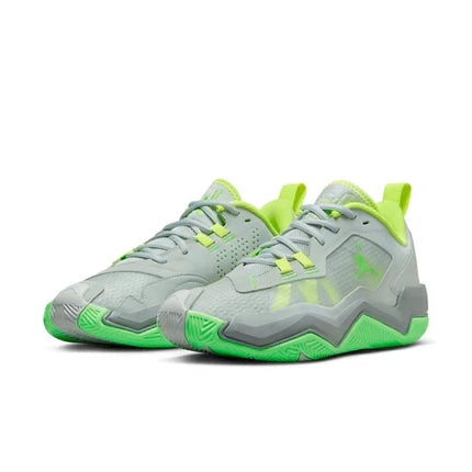 Men's Air Jordan One Take 4 Grey Green Strike Shoes
