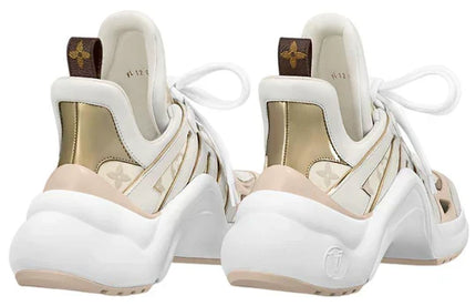 Men's LOUIS VUITTON Archlight 2.0 Platform Beige Monogram Gold Sneakers
