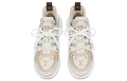 Men's LOUIS VUITTON Archlight 2.0 Platform Beige Monogram Gold Sneakers