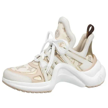 Men's LOUIS VUITTON Archlight 2.0 Platform Beige Monogram Gold Sneakers