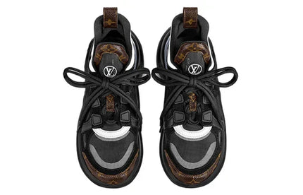 Men's LOUIS VUITTON Archlight 2.0 Platform Black with Brown Monogram Sneakers