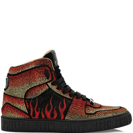 Philipp Plein Hi-Top Crystal-Embellished Sneakers