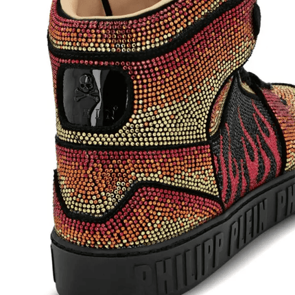 Philipp Plein Hi-Top Crystal-Embellished Sneakers