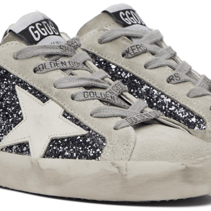 Men's SSENSE Exclusive White Super-Star Sneakers In Anthracite Black