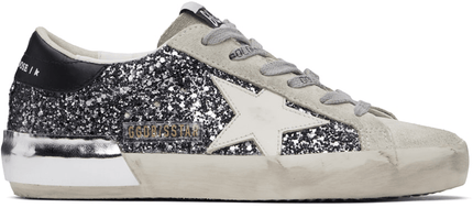 Men's SSENSE Exclusive White Super-Star Sneakers In Anthracite Black
