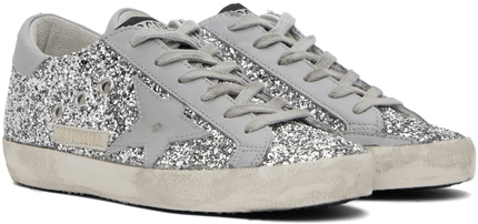 Men's SSENSE Exclusive White Super-Star Sneakers In Grey