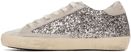 Men's SSENSE Exclusive White Super-Star Sneakers In Light Gray Cinder