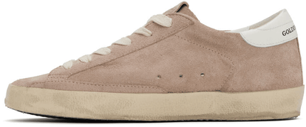Men's SSENSE Exclusive White Super-Star Sneakers In Pink Silver White