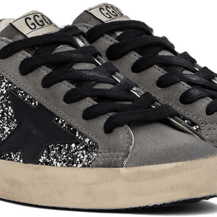Men's SSENSE Exclusive White Super-Star Sneakers In Silver Black Wine