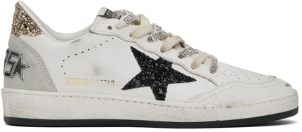 Men's SSENSE Exclusive White Super-Star Sneakers In WhiteBlackGoldIce
