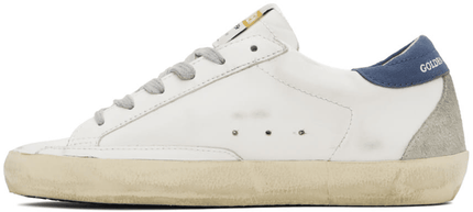 Men's SSENSE Exclusive White Super-Star Sneakers In White Blue