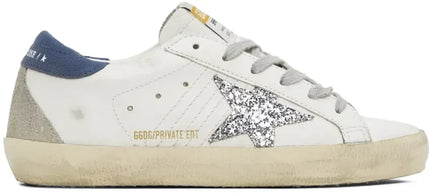 Men's SSENSE Exclusive White Super-Star Sneakers In White Blue