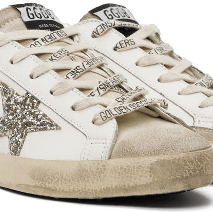 Men's SSENSE Exclusive White Super-Star Sneakers In White Bordeaux Silver