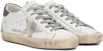 Men's SSENSE Exclusive White Super-Star Sneakers In White Ice Gray