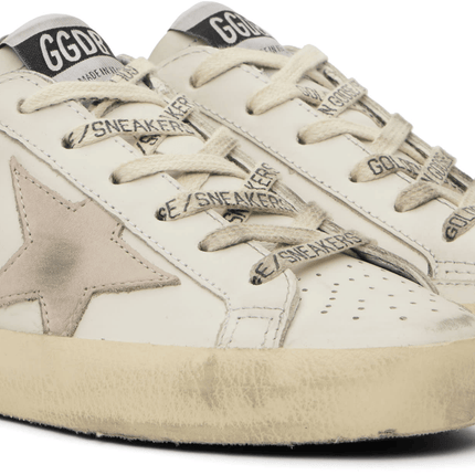 Men's SSENSE Exclusive White Super-Star Sneakers In Dark green