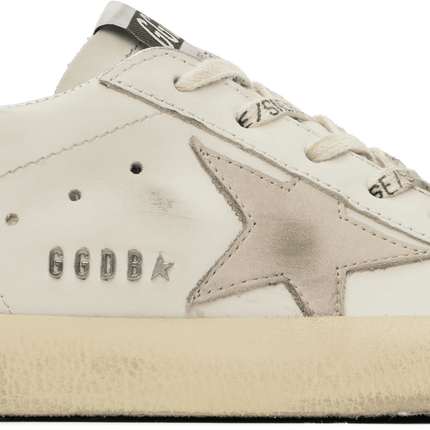 Men's SSENSE Exclusive White Super-Star Sneakers In Dark green
