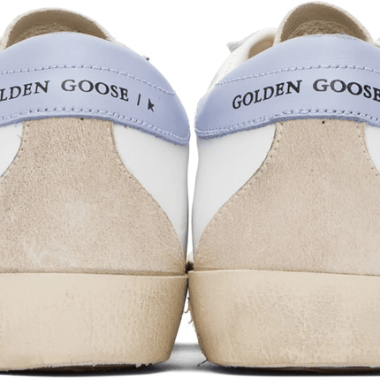 Men's SSENSE Exclusive White Super-Star Sneakers In Blue Fog