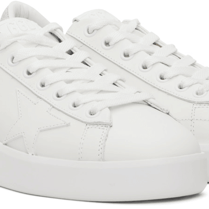 Men's SSENSE Exclusive White Super-Star Sneakers In White Silver