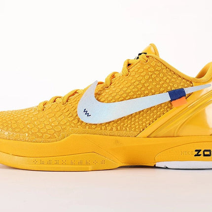 Men's Zoom Kobe 6 Custom Version University Gold Shoes