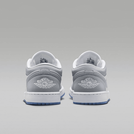 Men's Air Jordan 1 Low White Aluminum Shoes