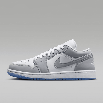 Men's Air Jordan 1 Low White Aluminum Shoes