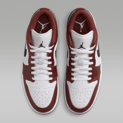 Men's Air Jordan 1 Low SE White Dark Pony Shoes