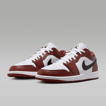 Men's Air Jordan 1 Low SE White Dark Pony Shoes