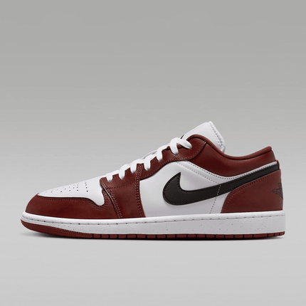 Men's Air Jordan 1 Low SE White Dark Pony Shoes