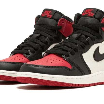 Men's Air Jordan 1 High Bred Toe Shoes