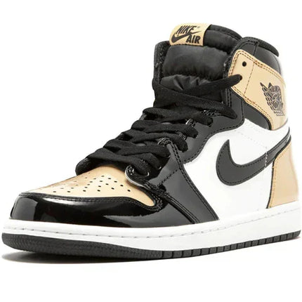 Men's Air Jordan 1 High Gold Toe Shoes