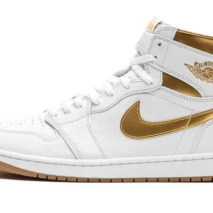 Men's Air Jordan 1 High Metallic Gold Shoes