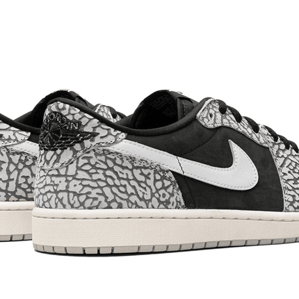 Men's Air Jordan 1 Low Black Elephant Shoes