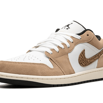 Men's Air Jordan 1 Low Brown Elephant Shoes