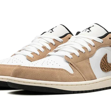 Men's Air Jordan 1 Low Brown Elephant Shoes