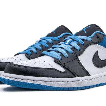 Men's Air Jordan 1 Low Laser Blue Shoes