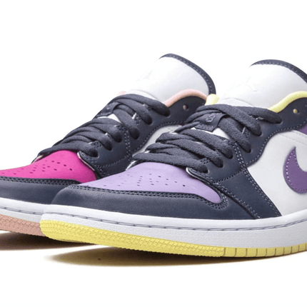 Men's Air Jordan 1 Low Mismatched Purple Shoes