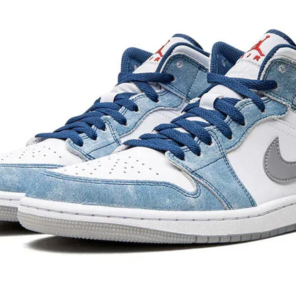 Men's Air Jordan 1 Mid Gold Pendants Shoes