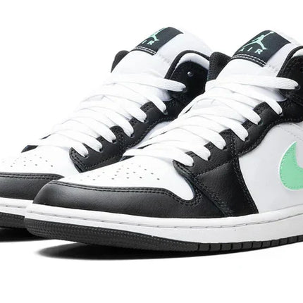 Men's Air Jordan 1 Mid GREEN GLOW Shoes