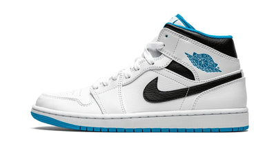 Men's Air Jordan 1 Mid Laser Blue Shoes