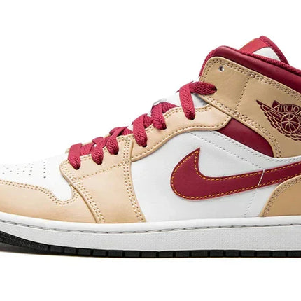 Men's Air Jordan 1 Mid Light Curry Shoes