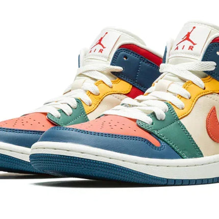Men's Air Jordan 1 Mid Multi-Color Shoes