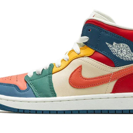 Men's Air Jordan 1 Mid Multi-Color Shoes