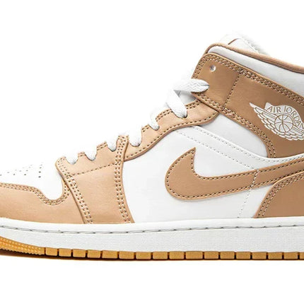 Men's Air Jordan 1 Mid Tan Gum Shoes