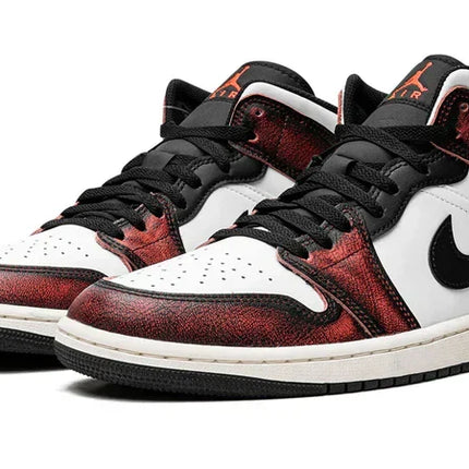 Men's Air Jordan 1 Mid Wear-Away - Infrared Shoes