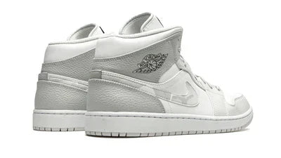 Men's Air Jordan 1 Mid White Camo Shoes