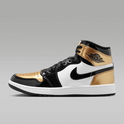 Men's Air Jordan 1 Retro High Metallic Gold Shoes